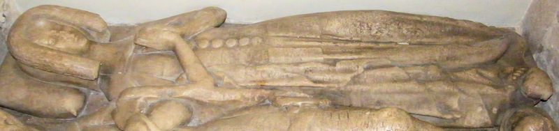 Wantage - St Peter and St Paul William Fitzwarin La Frere 1361 and wife Amicia Le Haddon